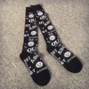 New Harajuku black cartoon fashion hip hop sports cool men women street skateboard couple cotton socks personality knee socks ► Photo 2/6