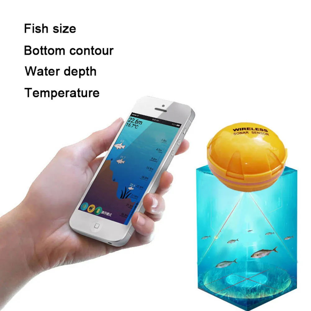 

Professional Multi-function Smart Portable Fish Finder Ice Fishing Depth Finder for Smartphone Tablets iOS Android shop XR-Hot
