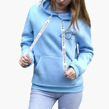 

Fun Winter Autumn Fashion Casual Cartoon Hooded Woman Sweatshirt Pullover Long Sleeve Fleece Female Sweatshirt Hoodies