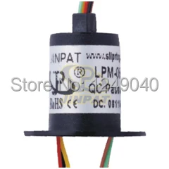 

JINPAT Slip Ring Length 18.4mm Mini Rotating Slip Ring OD 13mm 6 Circuits /2A Signal Of Capsule Slip Ring