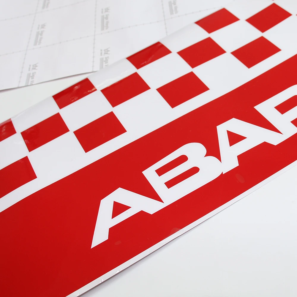 2 шт./лот автомобильный Стайлинг логотип Abarth боковая юбка наклейки декор для тела