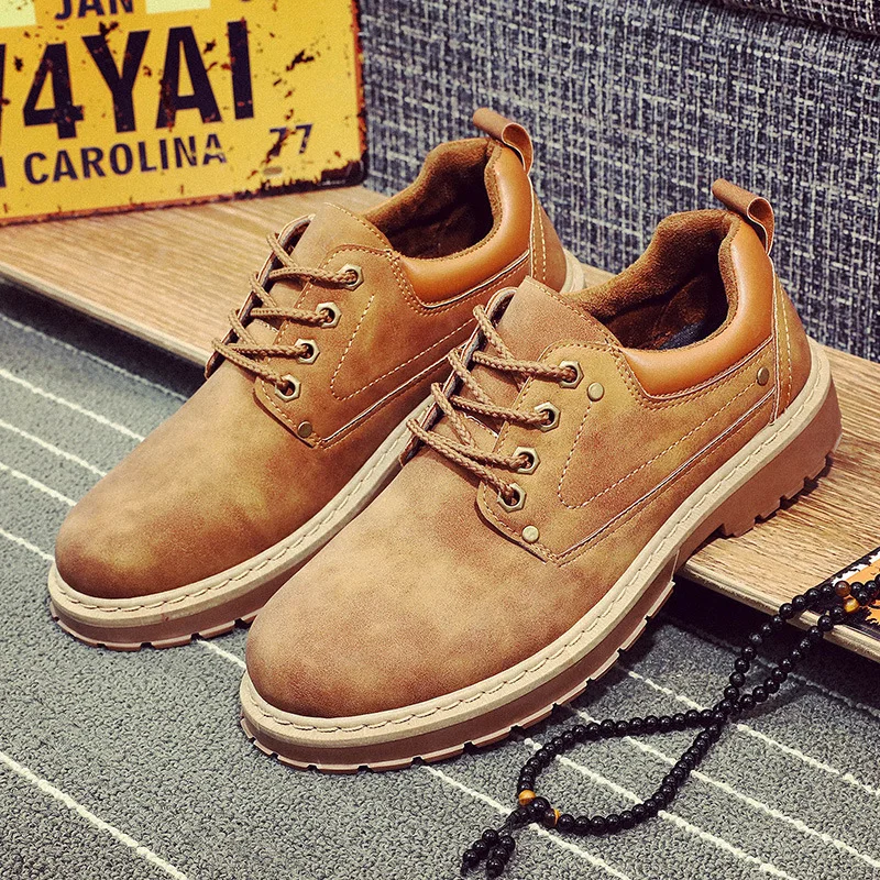 

Men Boots Autumn High Quality Leather Waterproof Footwear Fashion Comfortable Men Ankle Casual Shoes Zapatos De Hombre99