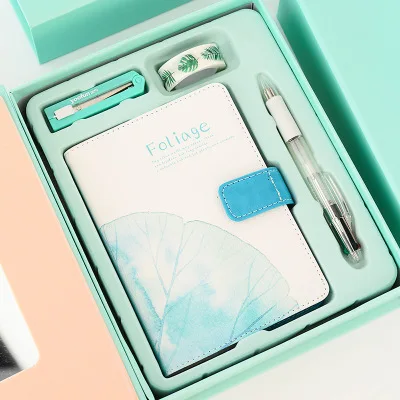 

Diary Set Small Fresh Creative Lovely Colored Pages Simple Notebook Stationery Thickened Notebook