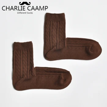 

Men Cotton Socks 2018 Fashion New 5 Color Thick Needle Thick Line Retro Ethnic Style Gentleman Trend Harajuku Crew Socks Z102