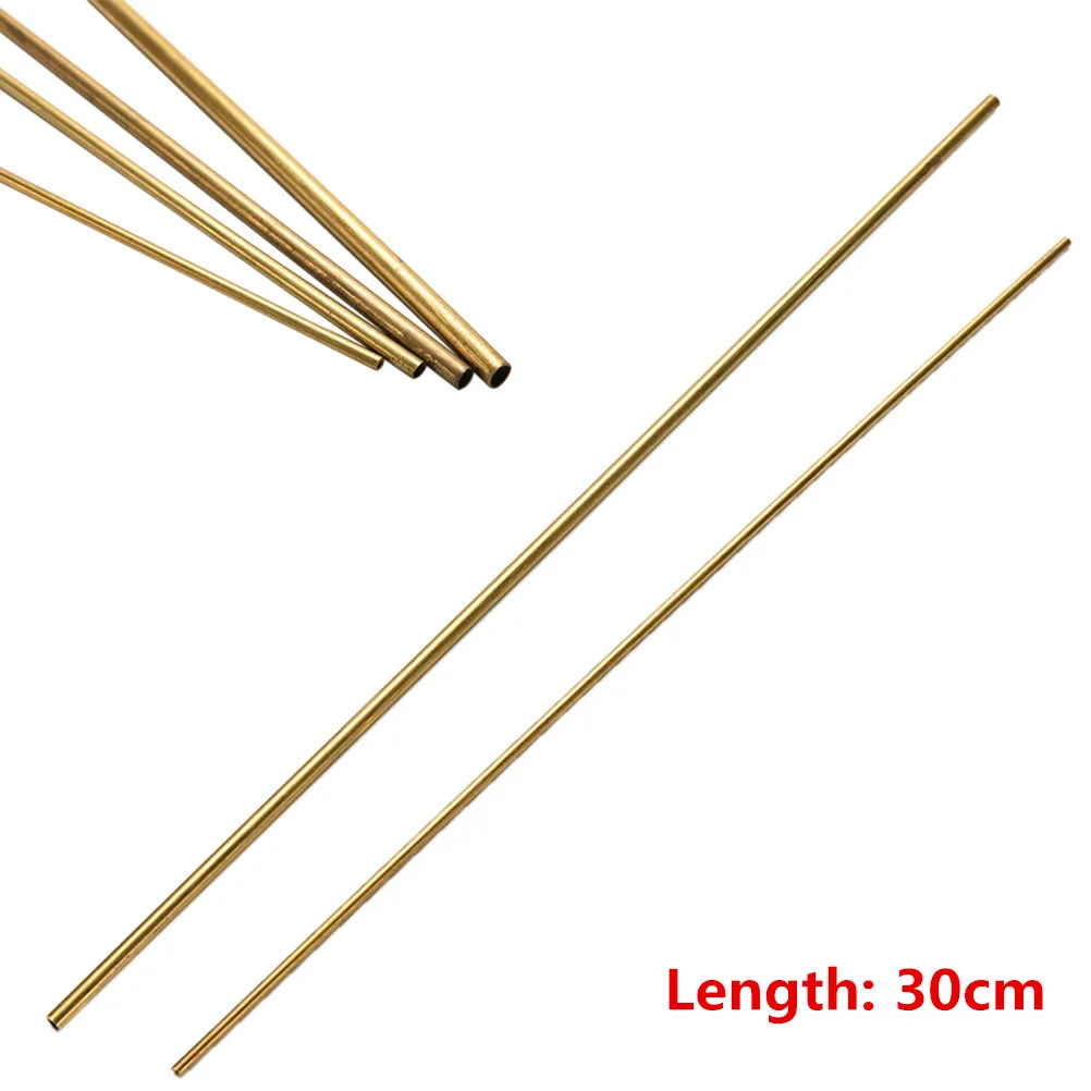 Copper Pipe Brass Pipe Copper Tubes 2mm 3mm 4mm 5mm 300mm Long 0.45mm Wall NEW