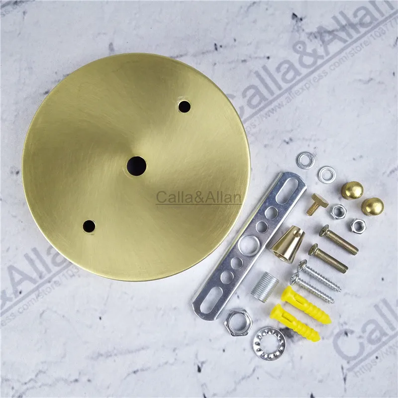 Lighting Brass Material Ceiling Plate Diy Pendant Light Canopy