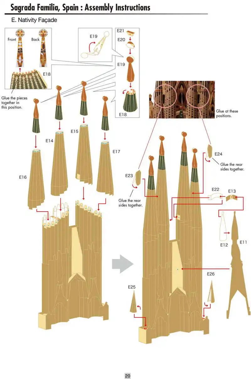 DIY Sagrada Familia, Испания ремесло бумага модель архитектура 3D DIY образование игрушечные лошадки ручной работы игра-головоломка для взрослых