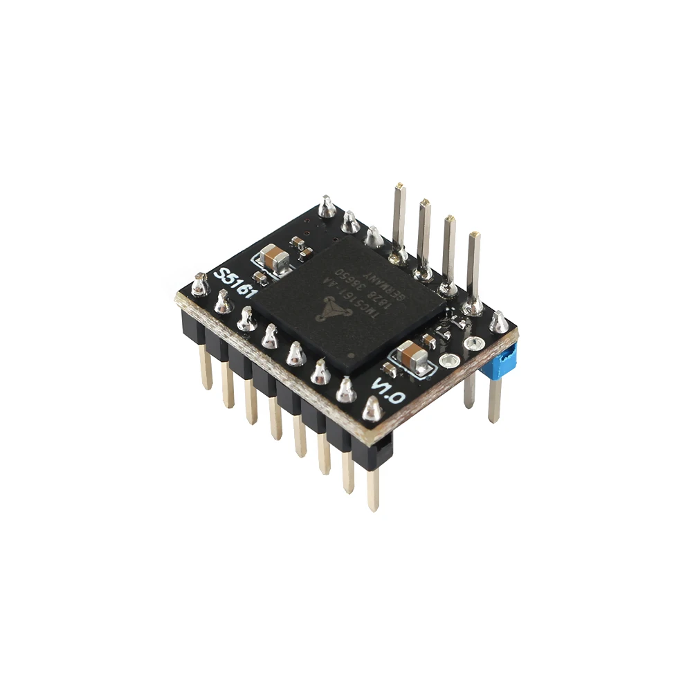 5 шт. TMC5161 V1.0 SPI Драйвер шагового двигателя высокой мощности 3.5A Stepstick Mute драйвер для Nema 17 23 двигатель Замена TMC5160 VS TMC2130