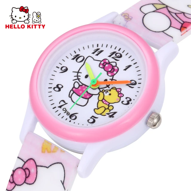 Hello Kitty Kids Watches Girls Children Pink Dress Wrist Watch Cute Child Cartoo Hello Kitty Kids Watches Girls Children Pink Dress Wrist Watch Cute Child Cartoo