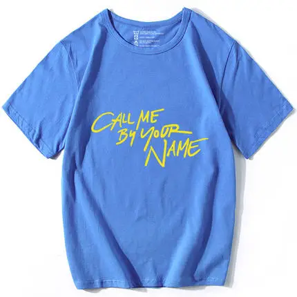 

New Call me by your name T-shirt Cosplay Anime T-shirt Summer Cotton Short Sleeve Tees