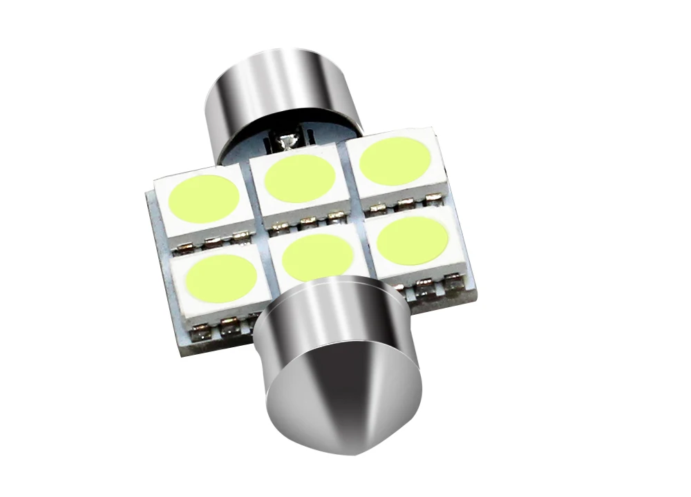 1 шт. белый 31 мм 36 мм/39 мм/41 мм Festoon 5050 SMD 6 светодиодный лампы C5W Автомобильные светодиодные фары для автомобиля лампы 12 V аксессуары для салона