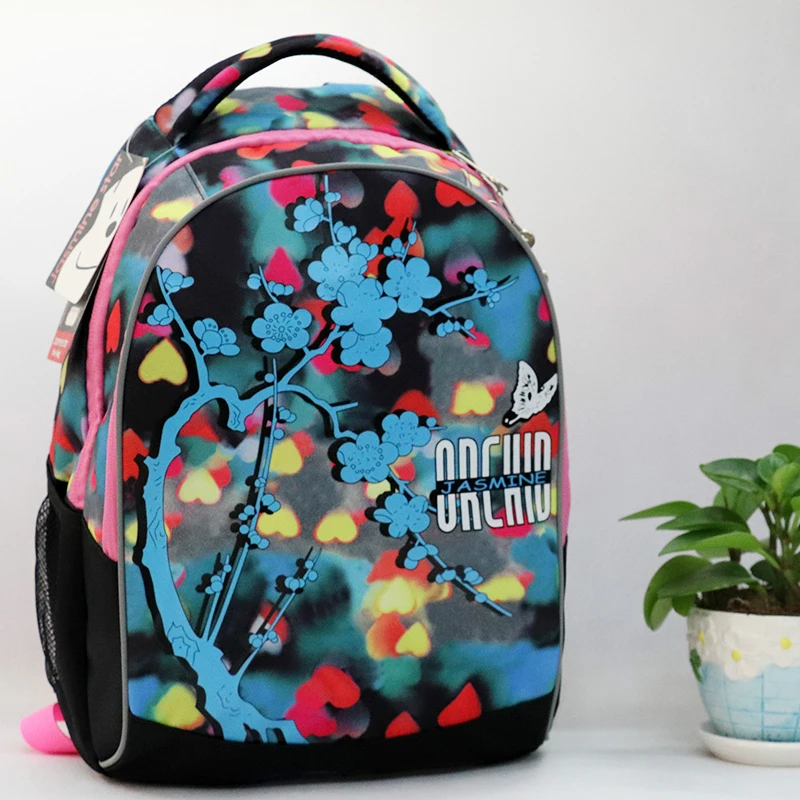 Брендовый ортопедический школьный ранец для девочек, рюкзаки для детей, рюкзак большого размера, детская школьная сумка, ранец с цветочным рисунком, Mochila Escolar
