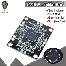 PAM8610 digital power amplifier board 2 x15w dual channel stereo mini class D power amplifier board aluminum pcb circuit board 82 8 28 8 110mm wxhxl mini audio amplifier stereo enclosure instrumentation power amplifier