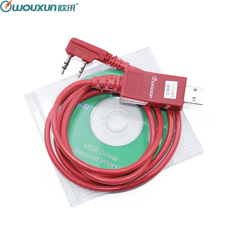 

Original WOUXUN USB Programming Cable Walkie Talkie KG-UVD1P KG-UV6D KG-UV8D KG-UV899 KG-UV9D PLUS Programming Software Cable+CD
