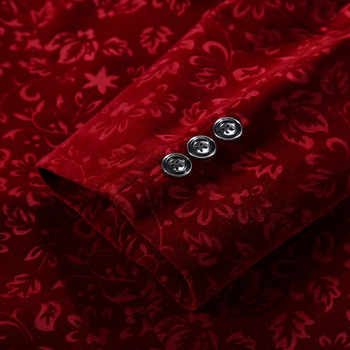 us 33 99 50 off pyjtrl men autumn winter wine red burgundy velvet floral pattern suit jacket slim fit blazer designs stage costumes for singers in burgundy design