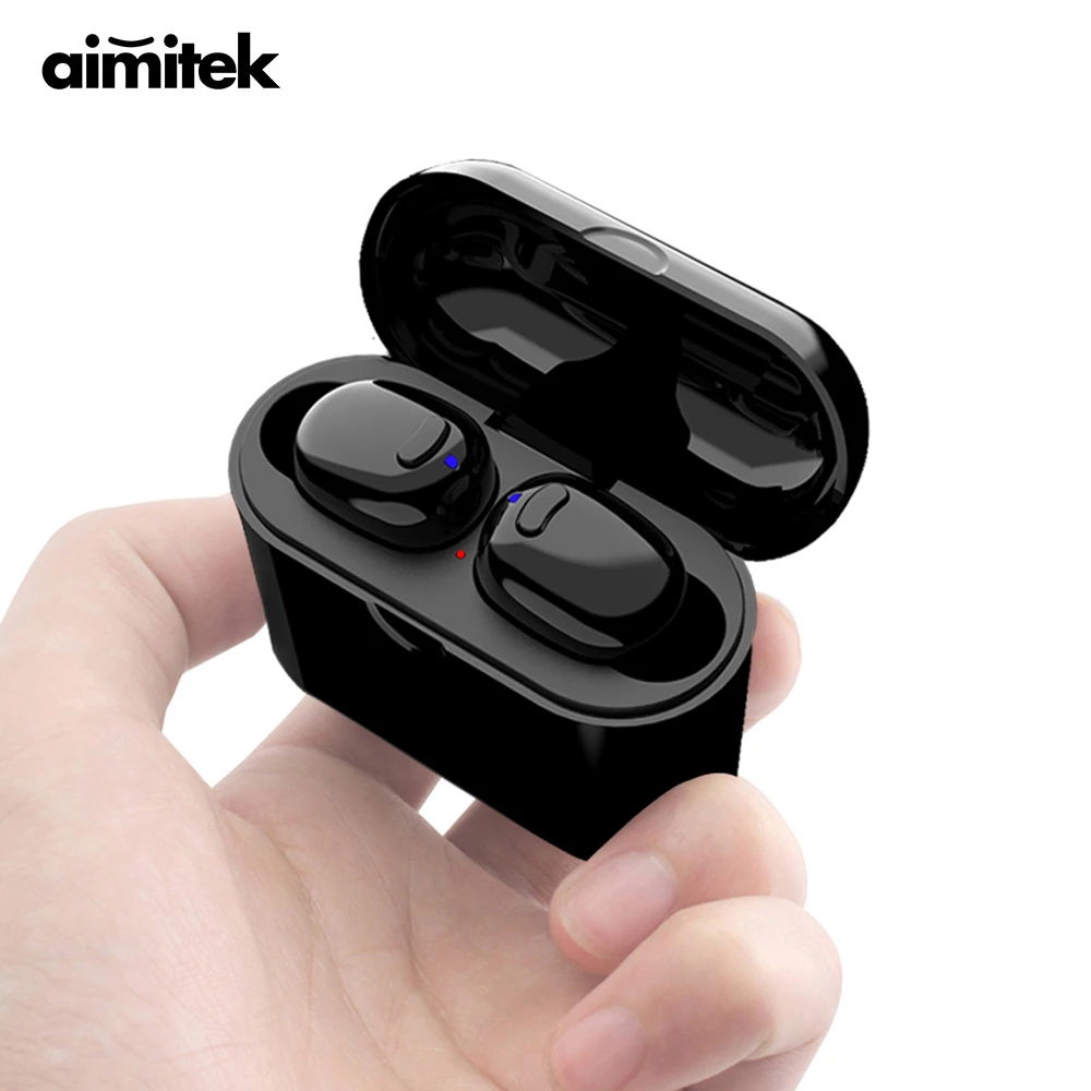 Aimitek S570 Tws Bluetooth 5 0 イヤホンミニ双子ワイヤレスステレオイヤフォン車 ヘッドセット充電ボックスのmicとスマートフォン Bluetooth Earphones Headphones Aliexpress