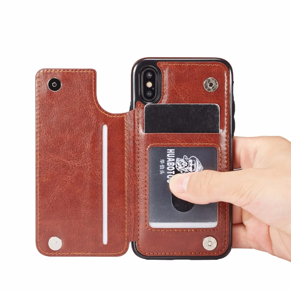 Para iphone XS Max XR X Funda de cuero PU cartera trasera magnética tapa delgada funda para iphone 7 Plus 8 6 6 s caso Para iphone XS Max XR X Funda de cuero PU cartera trasera magnética tapa delgada funda para iphone 7 Plus 8 6 6 s caso