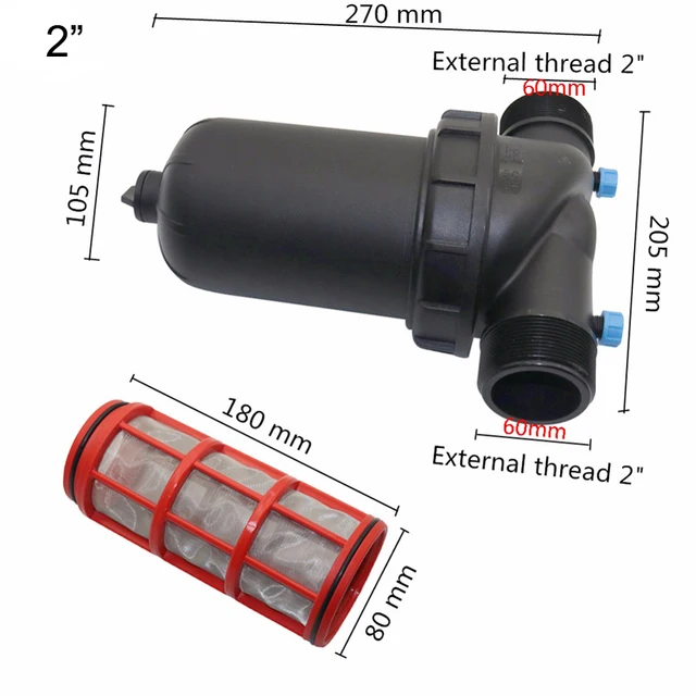 1,25 ", 1,5", 2 "120 Hálószűrő Szűrő Permetező Kerti Csepp Öntözőszűrő Öntözőkészletek Mezőgazdasághoz, Kerthez, Udvar 1 Pc -Hez - Image 4