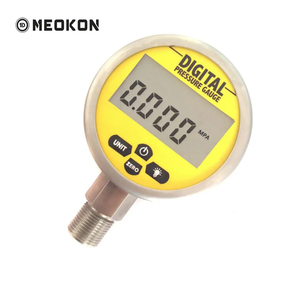 0 1.6Mpa(232psi) G1/4 0.25 Accuracy Battery Powered Digital Pressure Gauge LCD display 4 units
