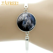 TAFREE, крутой браслет с тигром, семейная привязанность, лабрадор, волк, животные, природное искусство, изображение, стеклянный кабошон, шарм, новое ювелирное изделие A11