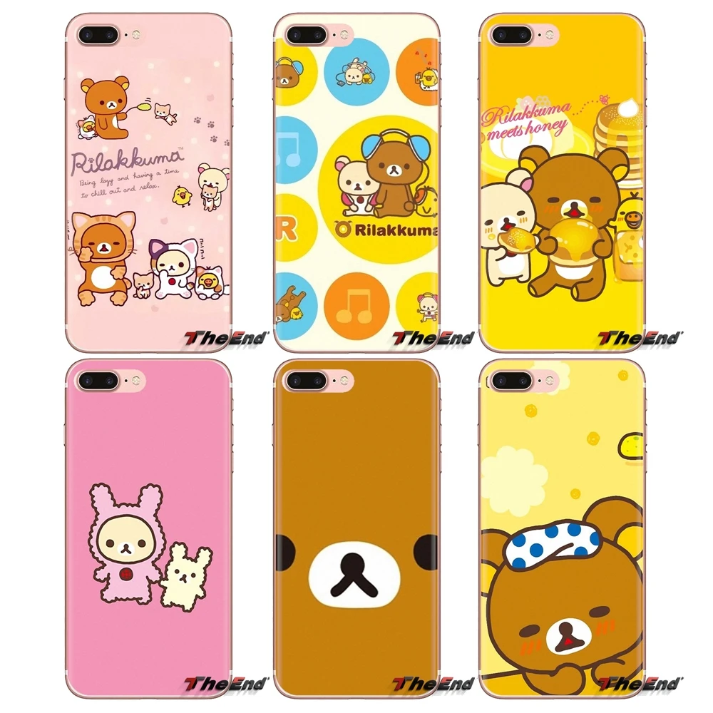

Cell Phone Case Cover Rilakkuma Teddy Relax Bear For Huawei G7 G8 P7 P8 P9 P10 P20 P30 Lite Mini Pro P Smart Plus 2017 2018 2019
