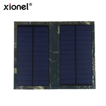 

Xionel 3W Foldable Solar Panel Cell External Battery Solar Charger Bank with USB Port for Samsung Mobile Phone