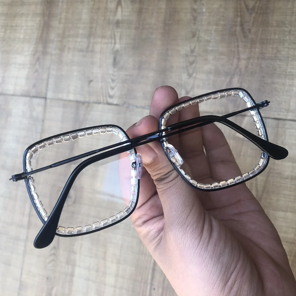 Очки солнцезащитные мужские и женские квадратные большие металлические