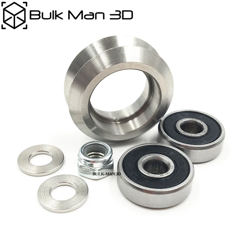 100Sets/Lot Wholesale High Precision CNC Metal Dual V Wheel Kits for V