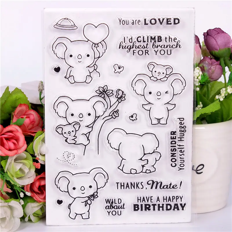 

animal Stamp for Scrapbooking Transparent Silicone Rubber DIY Photo Album Decor