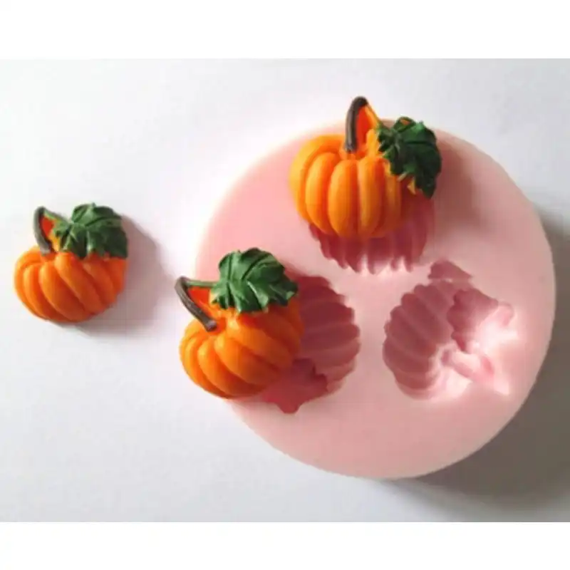 DIY Pumpkin Silicone Fondant Sugar Candy Cake Decor Mold Chocolate Baking Mould