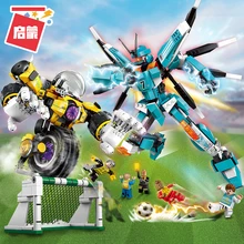 Original Iluminai Blocos Brinquedos De Construção Engraçado Jogos de Futebol Modelo de Robô Brinquedos de Blocos de Construção de construcao Para Birthady Presente