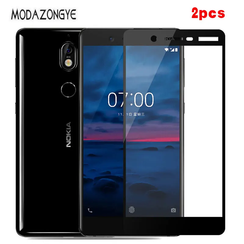 2 шт для Nokia 7 закаленное стекло Nokia7 протектор экрана стекло для Nokia 7 Nokia7 полная крышка защитная пленка
