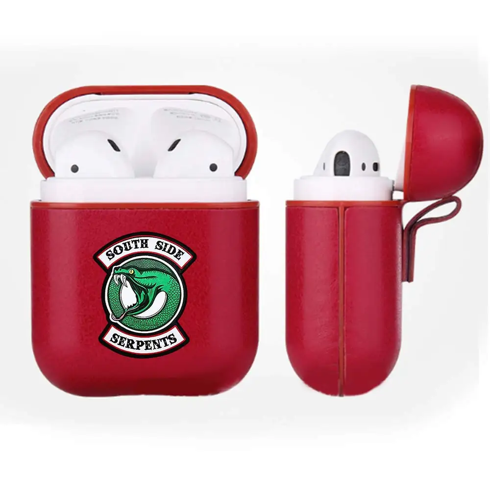 

Riverdale Movie Archie PU Leather Airpods Case Bluetooth Wireless Headset Protective Cover for Apple AirPods Earphone Cases