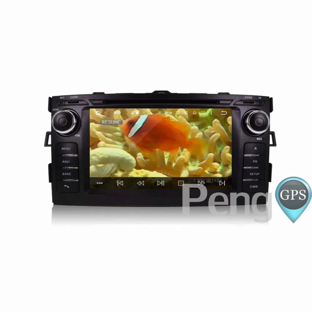 Discount 2 Din Android 8.0 Car CD DVD Player 8Core GPS Navigation for Toyota Auris 2006-2012 Stereo 1080P HD Screen Autoradio Headunit FM 5