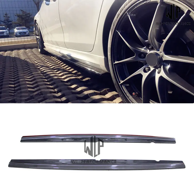 Боковые юбки VW из углеродного волокна Стайлинг автомобиля для Volkswagen Golf 6 R20