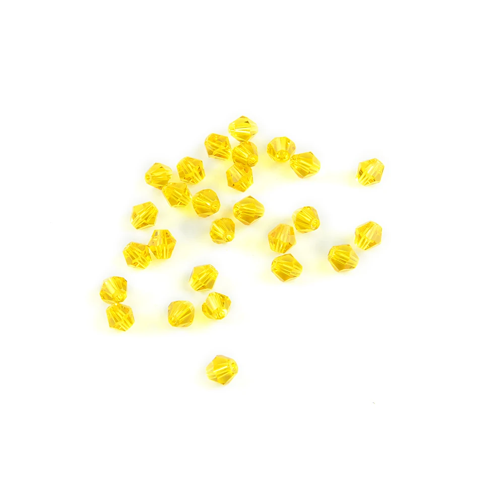 topaz 6 мм 1440 шт Разноцветные граненые бусины-разделители, стеклянные бусины для женских платьев, украшения своими руками - Цвет: topaz