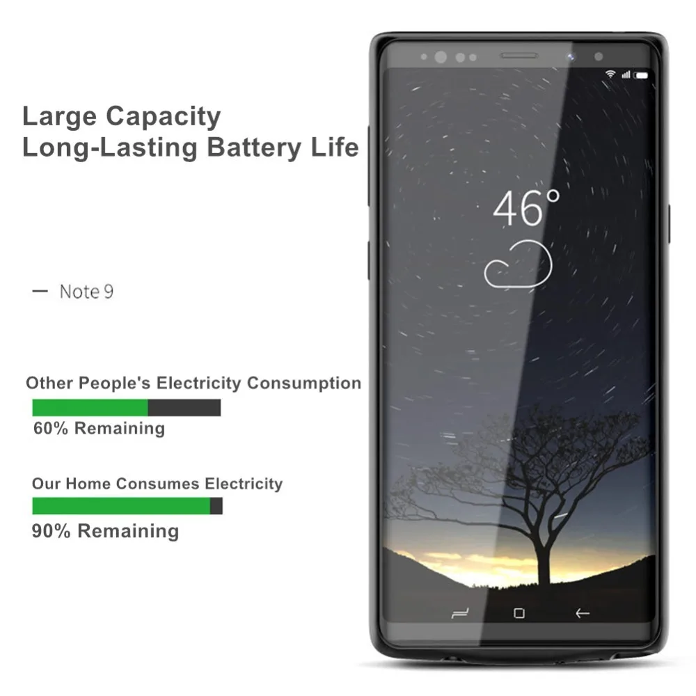Внешний аккумулятор для samsung Galaxy Note 9, чехол для зарядного устройства, внешний аккумулятор, быстрая зарядка, 5000 мА/ч, для samsung Note 9, чехол для зарядного устройства
