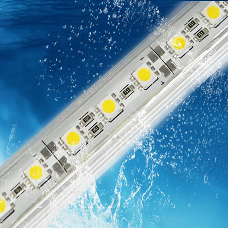 LED Bar Light Waterproof IP68 DC 12V 50cm SMD 5050 Rigid LED Strip Light For Swimming Pool Kitchen Under Cabinet