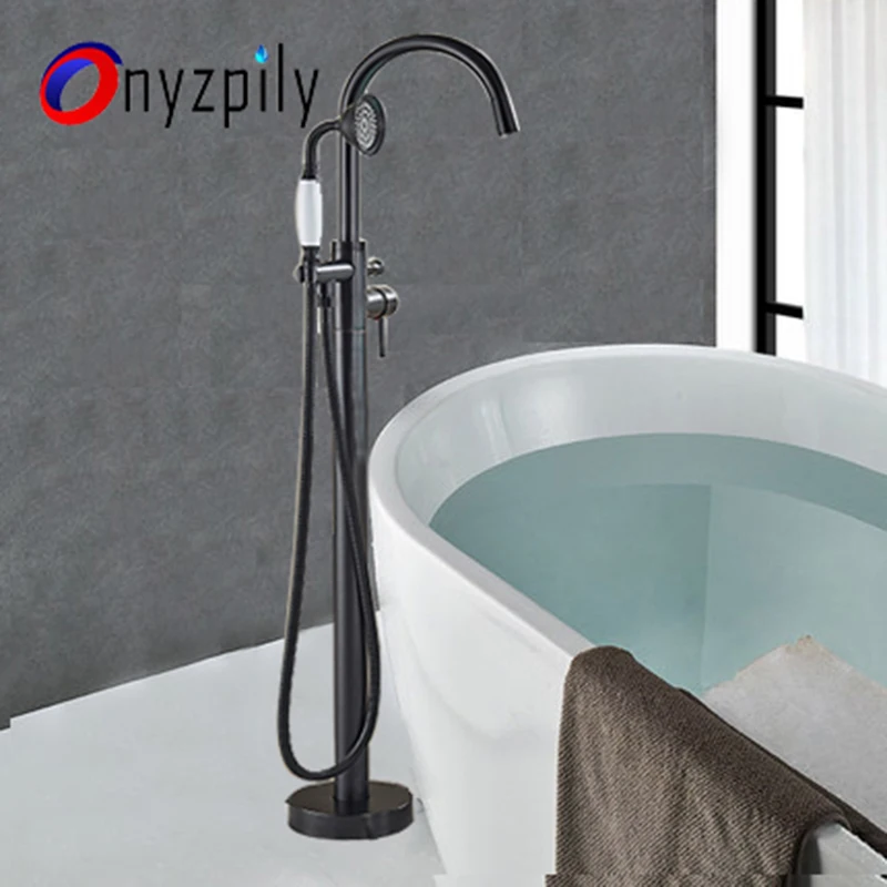 Onyzpily LED ORB керамическая ручка для душа с высоким шасси дождевой смеситель в ванную