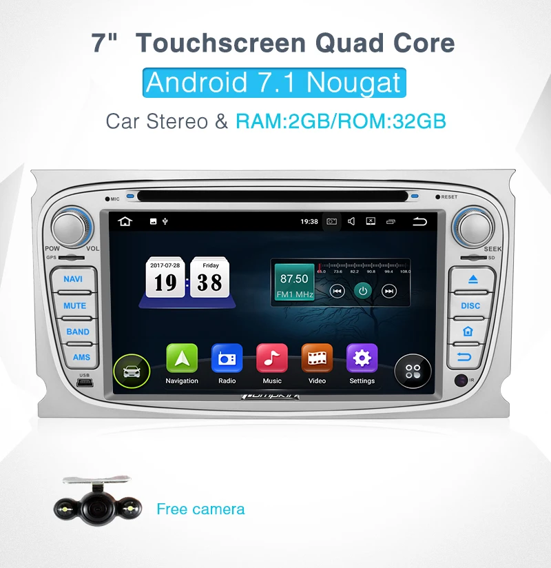 Excellent Pumpkin Car Multimedia Player 2 Din 7