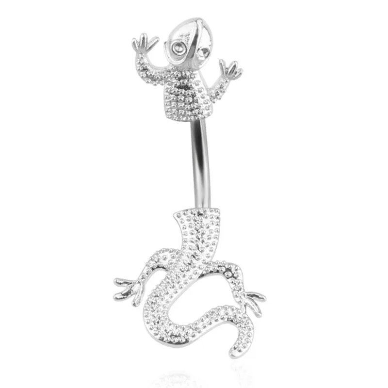 

Fashion Lizard Belly Piercing Earrings Stainless Steel Piercing Belly Button Ring Body Piercing Jewelry Navel
