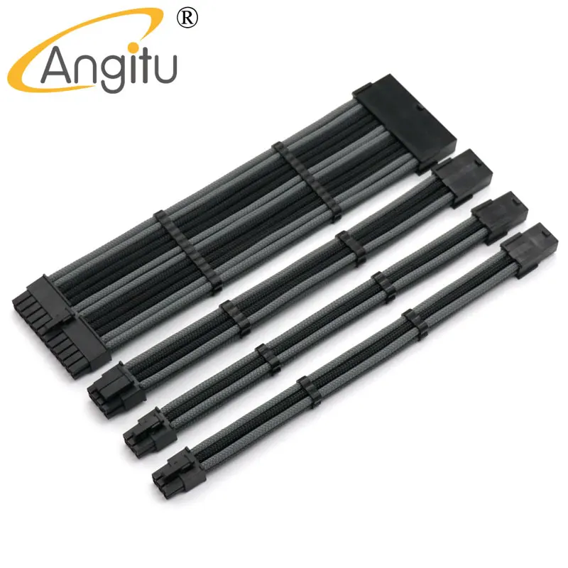 

Custom Make Computer 24Pin ATX, CPU 8Pin, Dual GPU 6Pin PCIe Power Extension Cable Kit