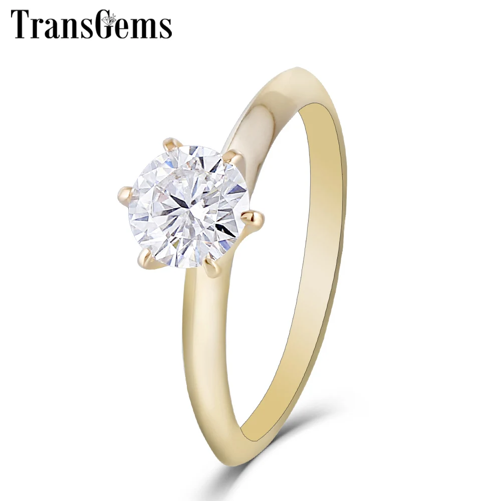 center 1ct moissanite engagement ring (1
