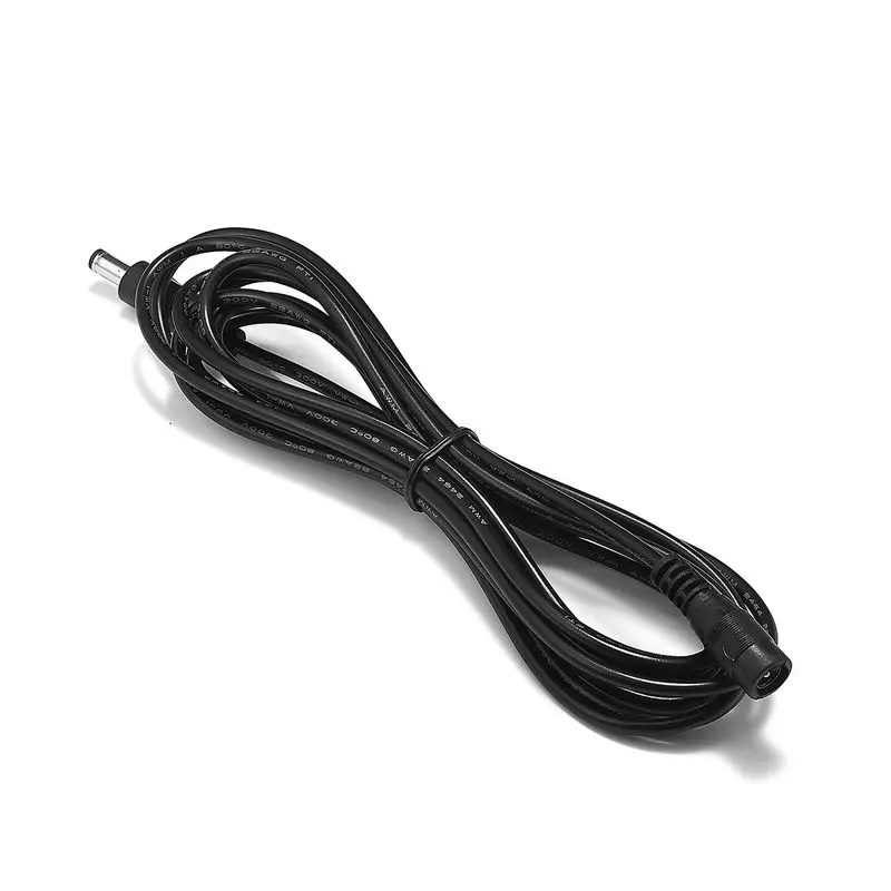 

DC 5V 12V 24V 3A Power Adapter Extension Cable 5.5mm x 2.5mm Jack Plug Connector Power Cable 3m 10ft Wires For Car Charger