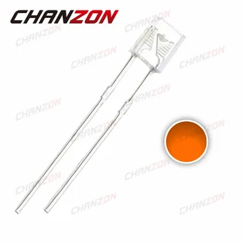 

100pcs 2X3X4mm LED Diode Light Orange 20mA DC 2V Square Water Clear 234 Rectangle Transparent Light-Emitting Diode LED Lamp
