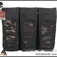 EMERSON Molle тактический страйкбол уличная игра охотничьи сумки стиль лоскут тройной подсумок для AVS жилет военная сумка EM6365