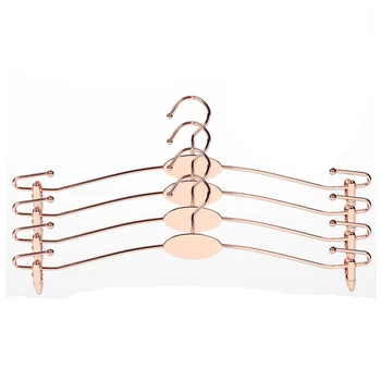 

Jetdio Gold Metal Lingerie Hanger, Bra Hanger, Underwear Hanger with 2 Clips, Bra Underwear Rack (50pcs/ Lot)
