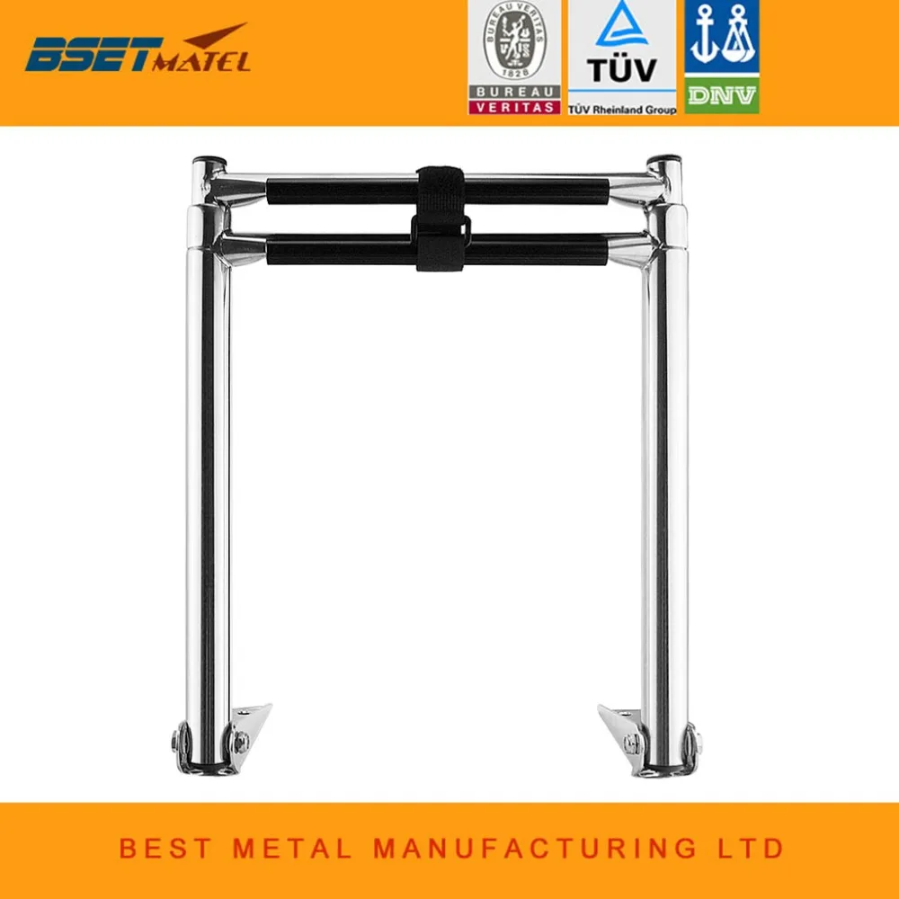 

BSET MATEL 2 Steps Boat Stainless Steel 304 Telescoping Folding Ladder Deck Outboard Swim Platform Boat Marine Yacht Accessories