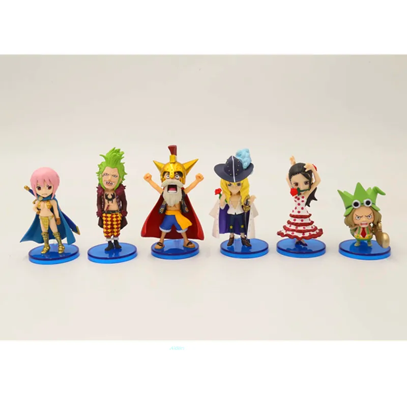 6pcs Set New World One Piece Wcf Palgantong Cake Islands Pvc Action Figure Collectible Model Toy 8cm B290 Action Figures Aliexpress