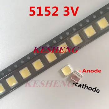 

For LG LED Lighting Middle Power LED 0.5W 3V 5152 6500K Cool white LEMWS51R80GZ10 CRI80 Lighting Application LCD TV 50PCS
